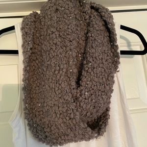 charming charlie infinity gray scarf